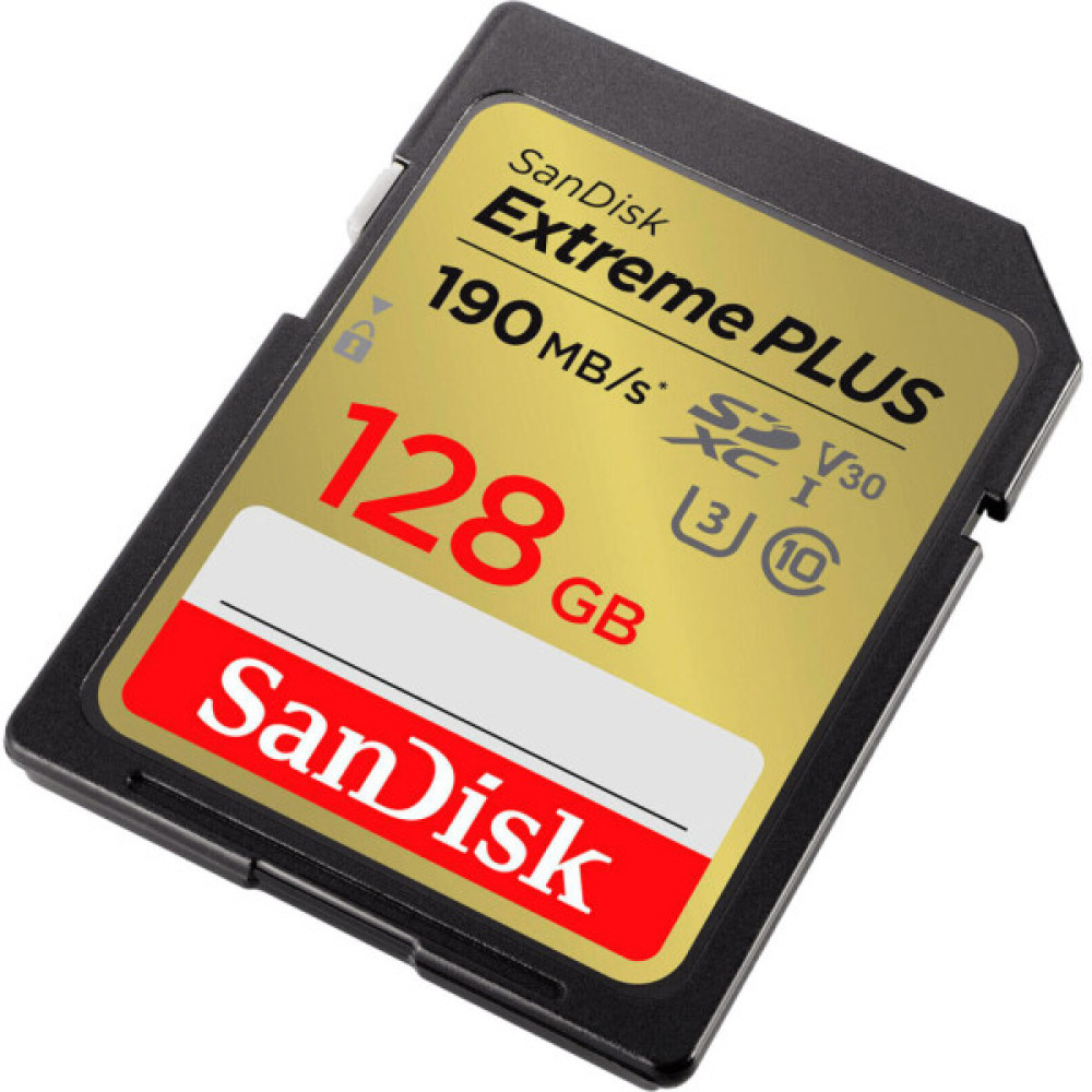 Карта пам'яті SanDisk 128GB SDXC class 10 UHS-I U3 4K Extreme Plus (SDSDXWA-128G-GNCIN)
