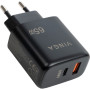 Зарядний пристрій Vinga GaN 65W PD+QC 1C1A ports Wall Charger (VCPCHCA65B) Зарядний пристрій Vinga GaN 65W PD+QC 1C1A ports Wall Charger (VCPCHCA65B)