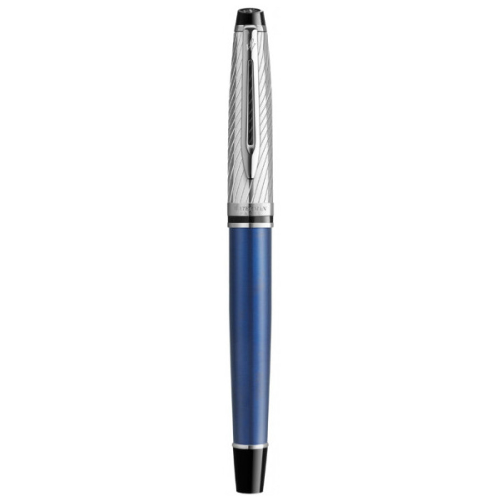 Ручка пір'яна Waterman EXPERT Deluxe Metallic Blue CT  FP F (10 051)
