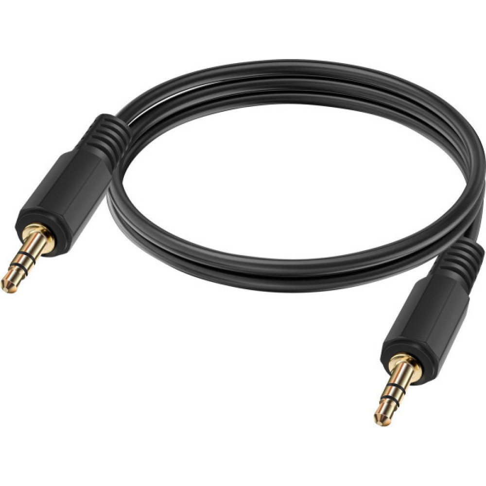 Кабель jack 3.5 > jack 3.5 (M/M) Belkin 1м, чорний