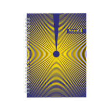 Блокнот Axent на спіралі А5 96 аркушів, клітинка, тверда обкладинка №31 (8032-31-A)