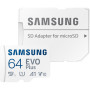 Карта пам'яті Samsung 64GB microSD class 10 UHS-I U3 V30 A2 EVO Plus (MB-MC64SA/EU)