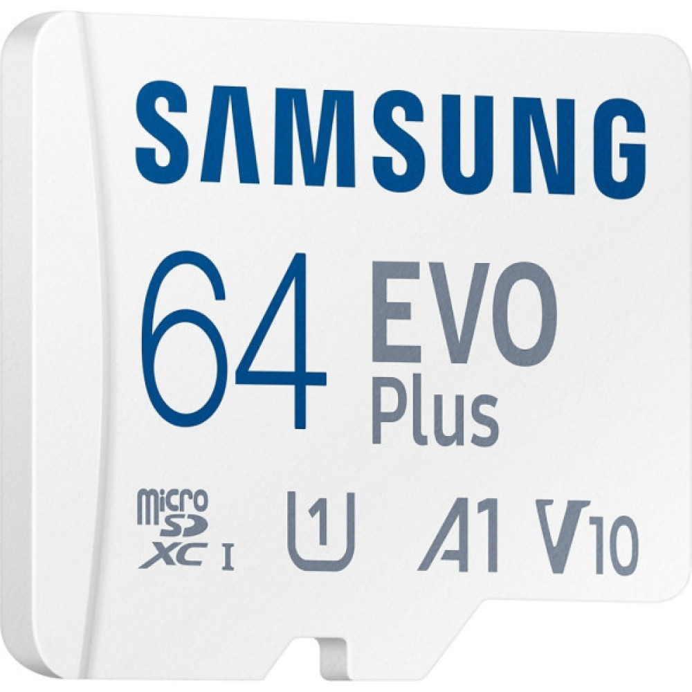 Карта пам'яті Samsung 64GB microSD class 10 UHS-I U3 V30 A2 EVO Plus (MB-MC64SA/EU)