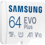 Карта пам'яті Samsung 64GB microSD class 10 UHS-I U3 V30 A2 EVO Plus (MB-MC64SA/EU)