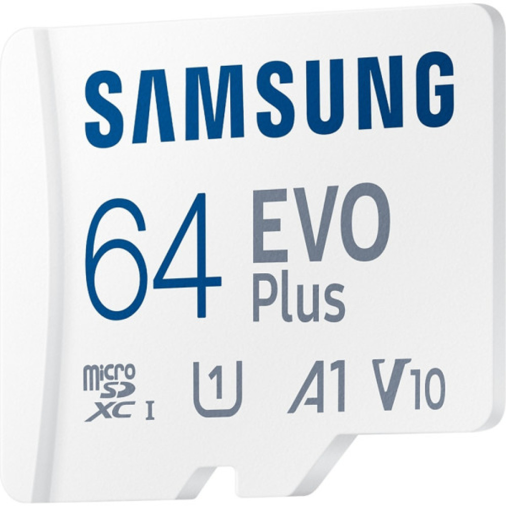 Карта пам'яті Samsung 64GB microSD class 10 UHS-I U3 V30 A2 EVO Plus (MB-MC64SA/EU)
