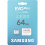 Карта пам'яті Samsung 64GB microSD class 10 UHS-I U3 V30 A2 EVO Plus (MB-MC64SA/EU)