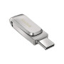 Накопичувач SanDisk  128GB USB 3.1 Type-A + Type-C Dual Drive Luxe Срібний