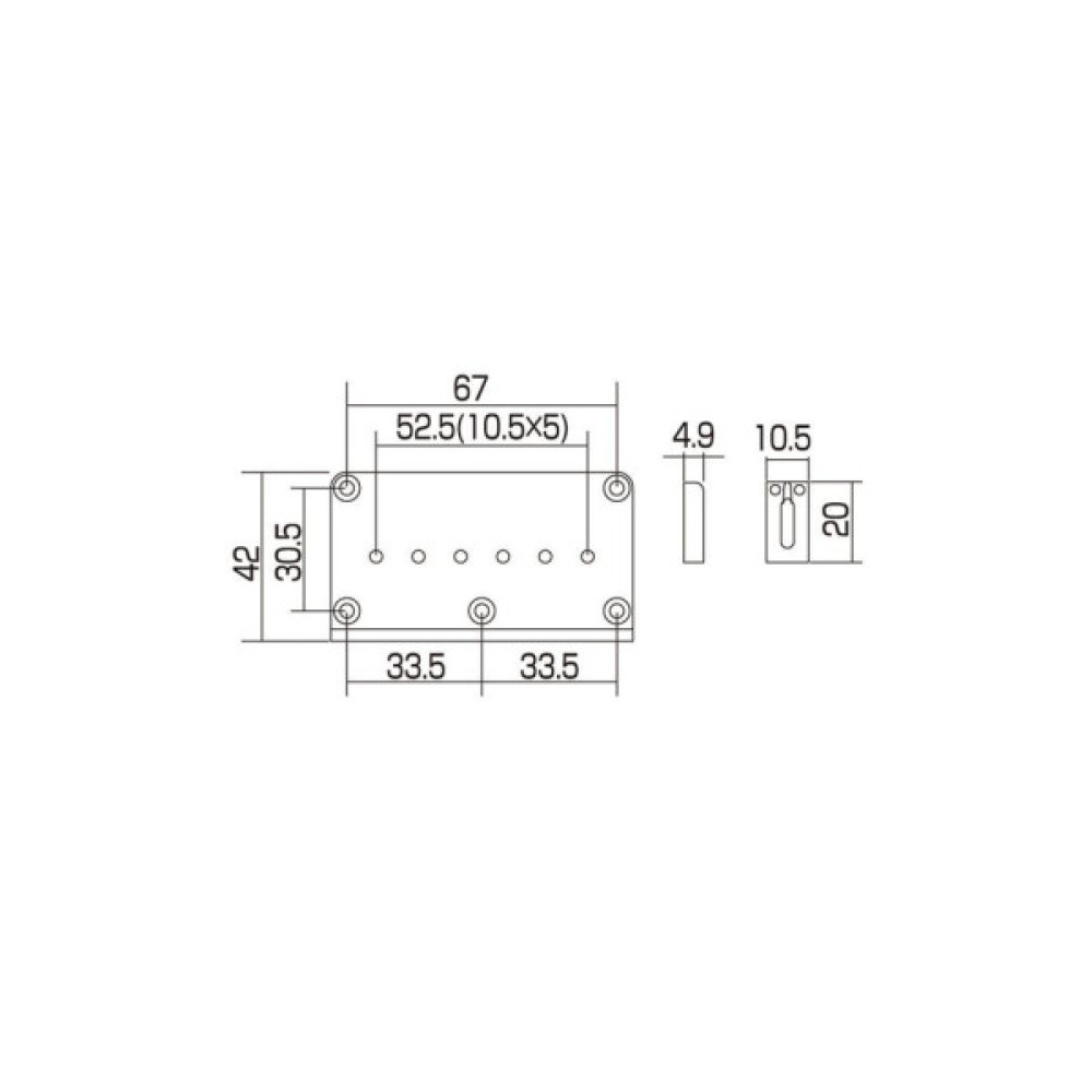 Бридж для гітари Gotoh GTC102 CK