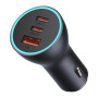 Зарядний пристрій Baseus 1xUSB + 2xUSB-C 65W Golden Contactor Pro dark gray (CGJP010013)
