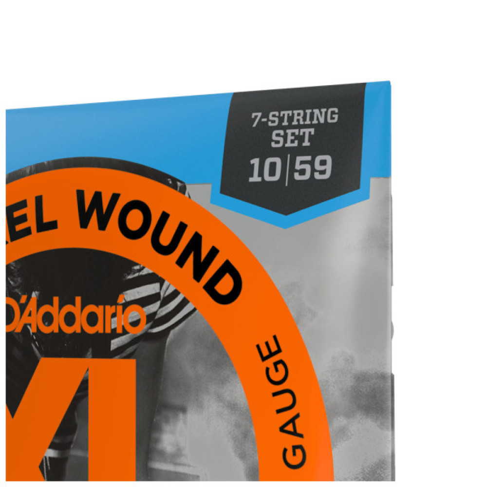 Струни для гітари D'Addario XL Nickel Wound Regular Light 7-String (10-59) (EXL110-7)