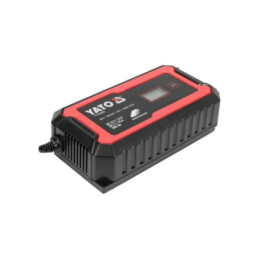 Зарядний пристрій для автомобільного акумулятора Yato YT-83002