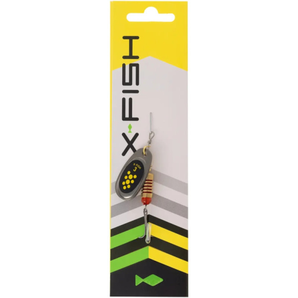 Блешня X-Fish Dark Side 6g 3 Nikel black lime (1917.07.24)