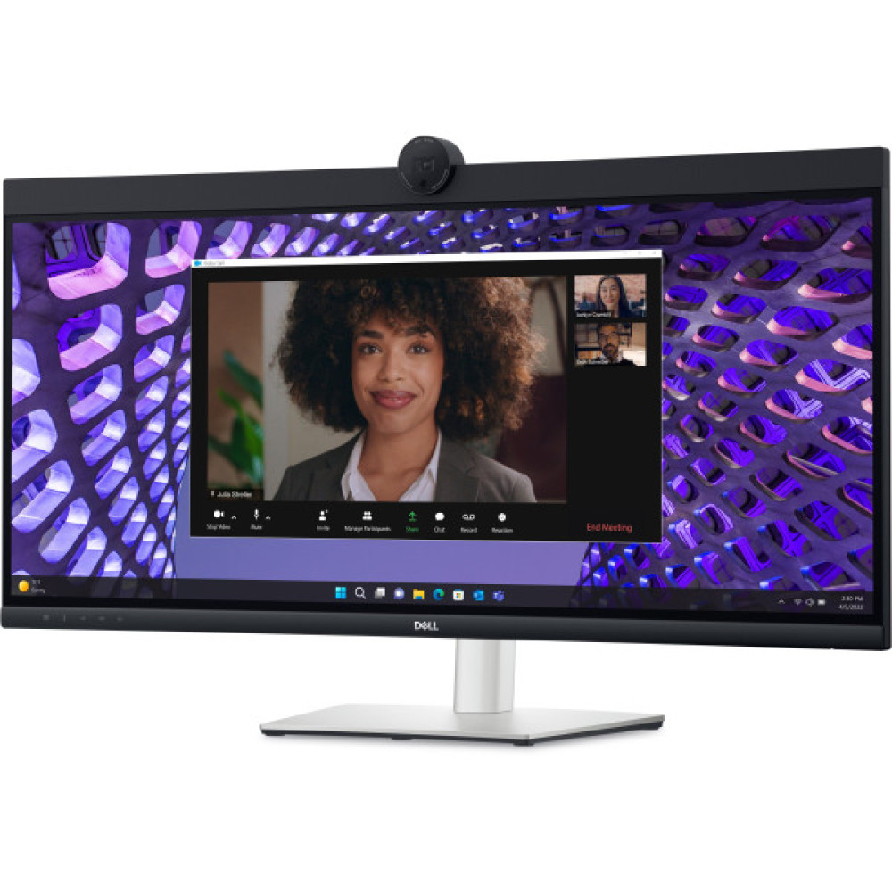 Монітор DELL 34" P3424WEB HDMI, DP, USB-C, RJ-45, MM, IPS, 3440x1440, 21:9, sRGB 99%, CURVED, HAS, Cam