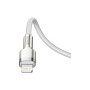 Дата кабель USB-C to Lightning 1.0m Cafule Metal PD 20W white Baseus (CATLJK-A02)