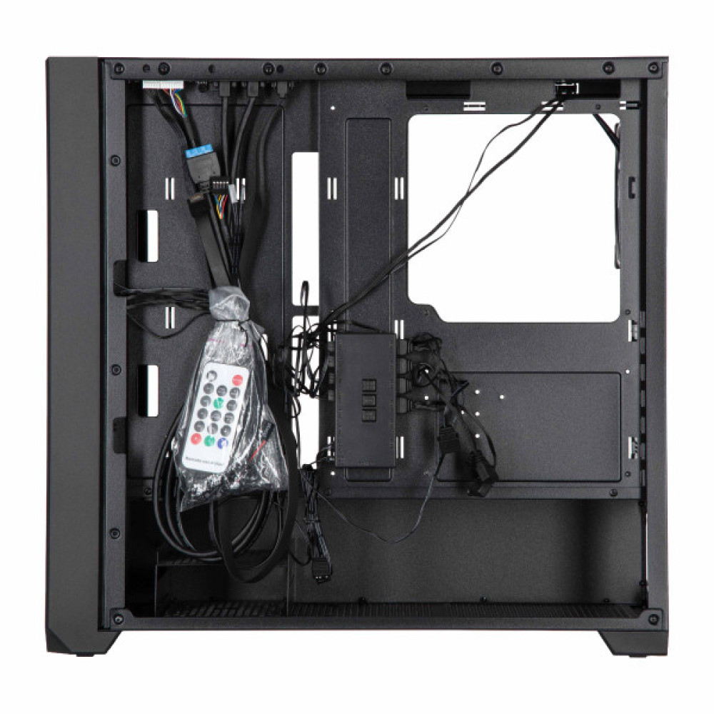 Корпус 2E GAMING Dominator Pro G2302B, без БЖ 2xUSB3.0, 1xUSBType-C, 4x120мм ARGB, VGA 380мм, LCS ready, контролер з пультом, TG Side Panel, TG/Mesh Front panel, ATX, чорний
