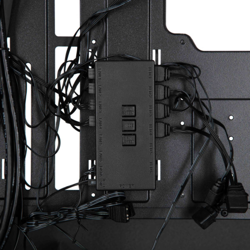 Корпус 2E GAMING Dominator Pro G2302B, без БЖ 2xUSB3.0, 1xUSBType-C, 4x120мм ARGB, VGA 380мм, LCS ready, контролер з пультом, TG Side Panel, TG/Mesh Front panel, ATX, чорний