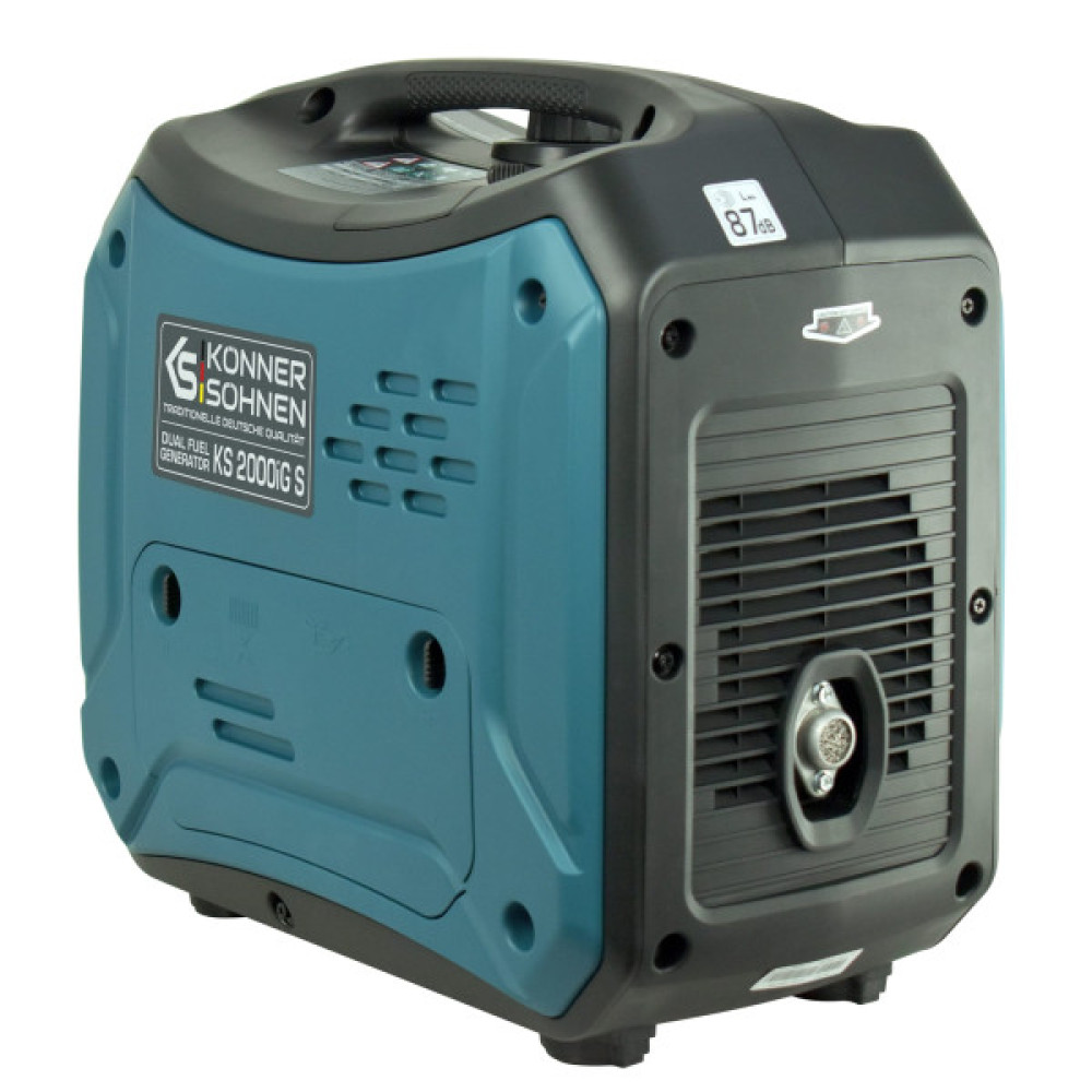Генератор газобензиновий інверторний Konner&Sohnen KS 2000iG S LPG, 230В, 2.0кВт, ручний стартер, 19кг