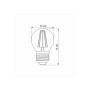 Лампочка Videx LED Filament G45FA 4W E27 2200K бронза (VL-G45FA-04272)