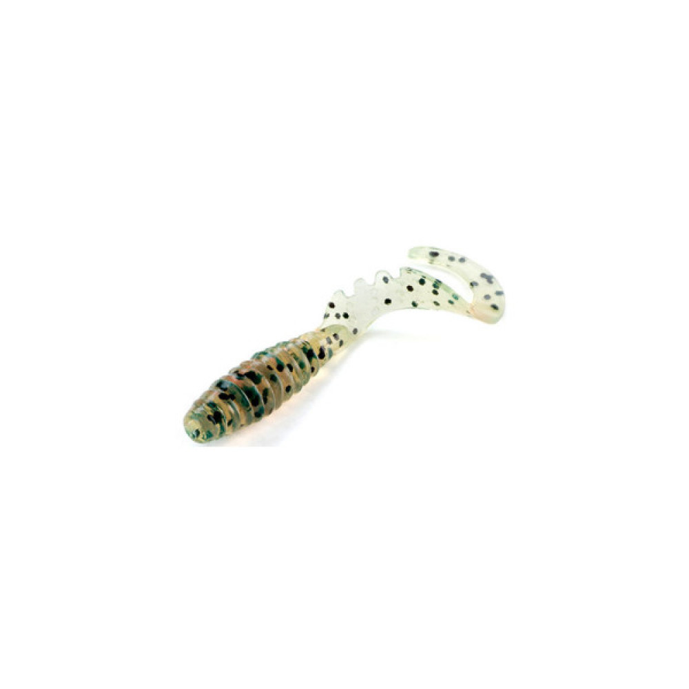 Силікон рибальський FishUP Fancy Grub 2.5" 017 - Motor Oil Pepper (10шт/уп) (1862.00.61)