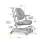 Дитяче крісло Mealux Ortoback Duo Plus Grey (Y-510 G Plus) Дитяче крісло Mealux Ortoback Duo Plus Grey (Y-510 G Plus)