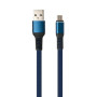 Дата кабель USB 2.0 AM to Micro 5P 1m flat nylon blue Vinga (VCPDCMFNB1B) Дата кабель USB 2.0 AM to Micro 5P 1m flat nylon blue Vinga (VCPDCMFNB1B)