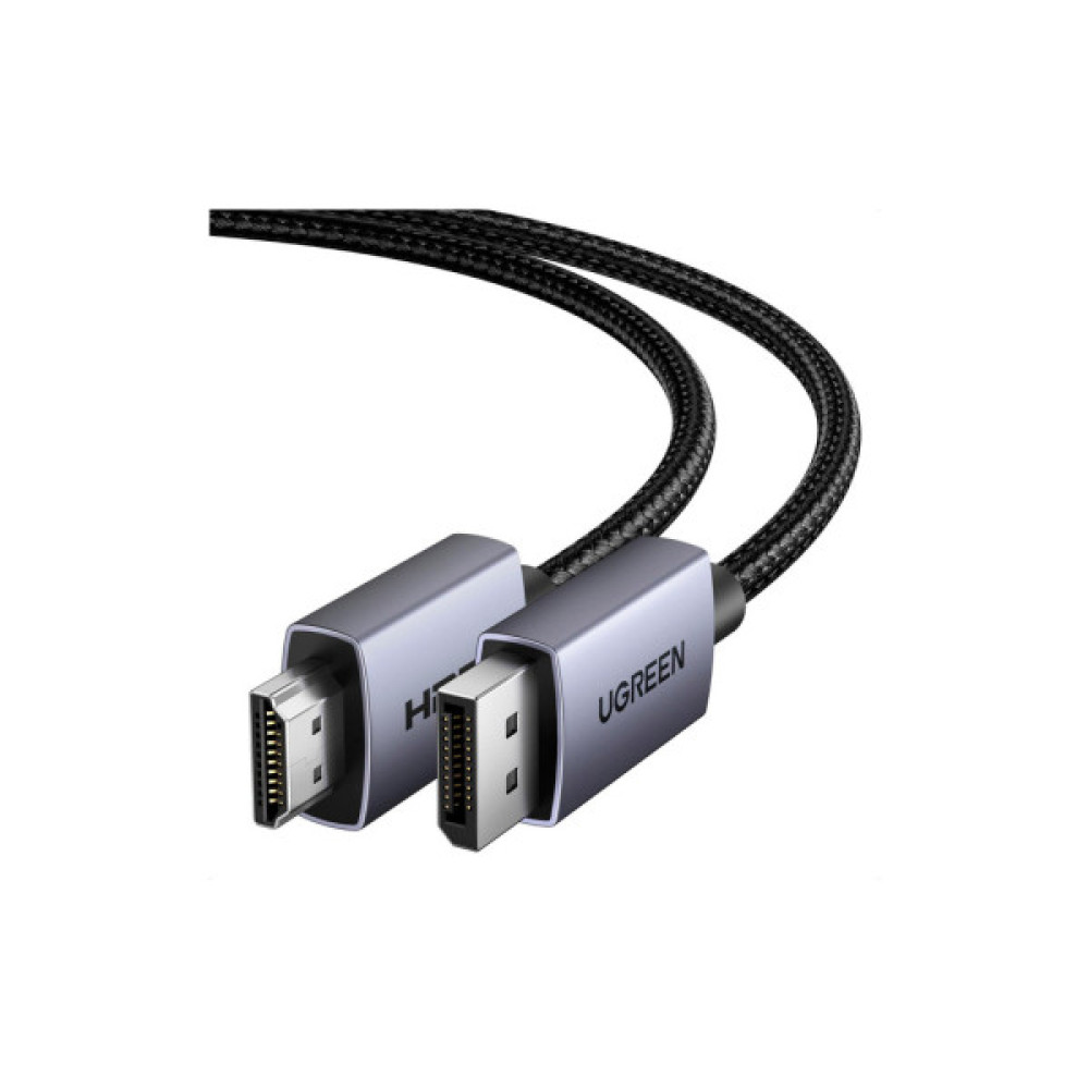 Кабель мультимедійний DisplayPort M to HDMI M 3.0m V2.0 4K30Hz DP125 black Ugreen (35843) Кабель мультимедійний DisplayPort M to HDMI M 3.0m V2.0 4K30Hz DP125 black Ugreen (35843)