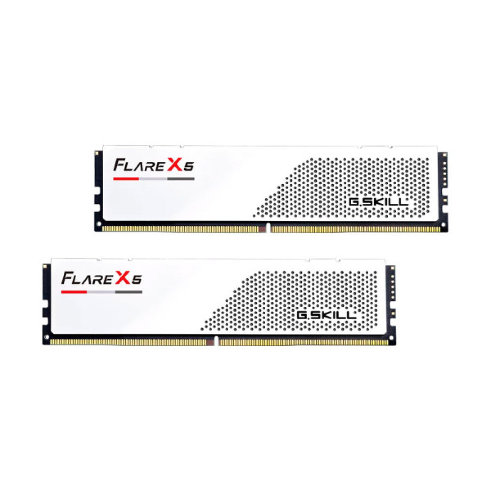Модуль пам'яті для комп'ютера DDR5 48GB (2x24GB) 6000 MHz Flare X5 Matte White G.Skill (F5-6000J3036F24GX2-FX5W)