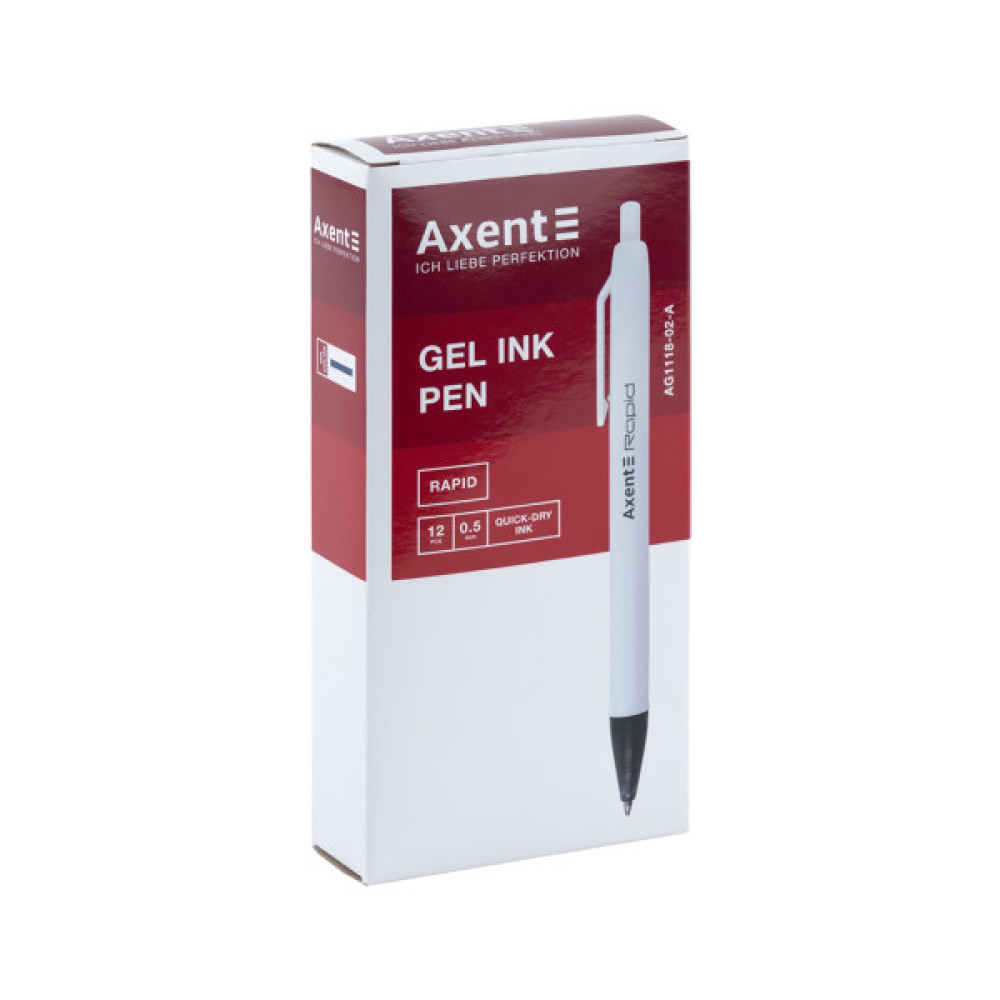 Ручка гелева Axent Rapid 0,5 мм, синій (AG1118-02-A)