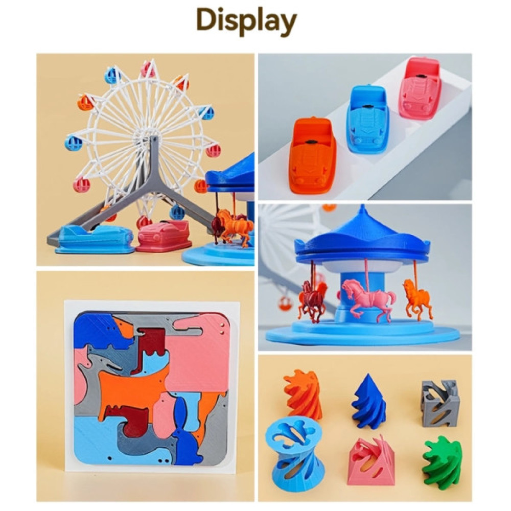 Пластик для 3D-принтера Creality PLA Fast, Ender, 1.75мм black1kg+white 1kg (3301010395)