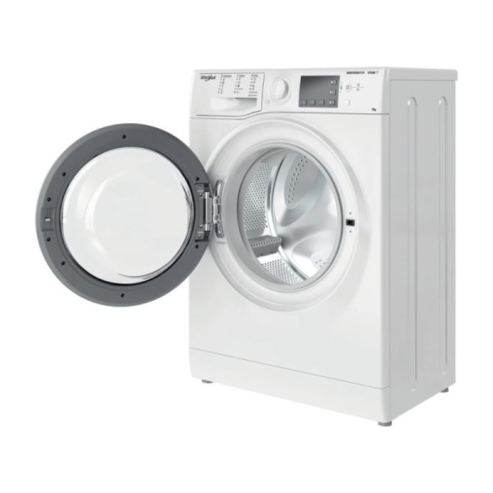 Пральна машина Whirlpool фронтальна, 7кг, 1200, A+++, 43.5см, дисплей, пара, інвертор, люк чорний, білий