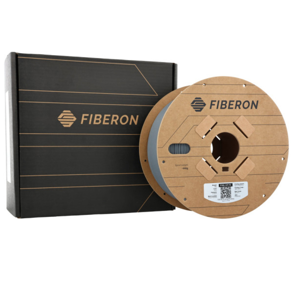 Пластик для 3D-принтера Polymaker Fiberon PA6-GF25 1,75mm 3kg GREY (FG02002)
