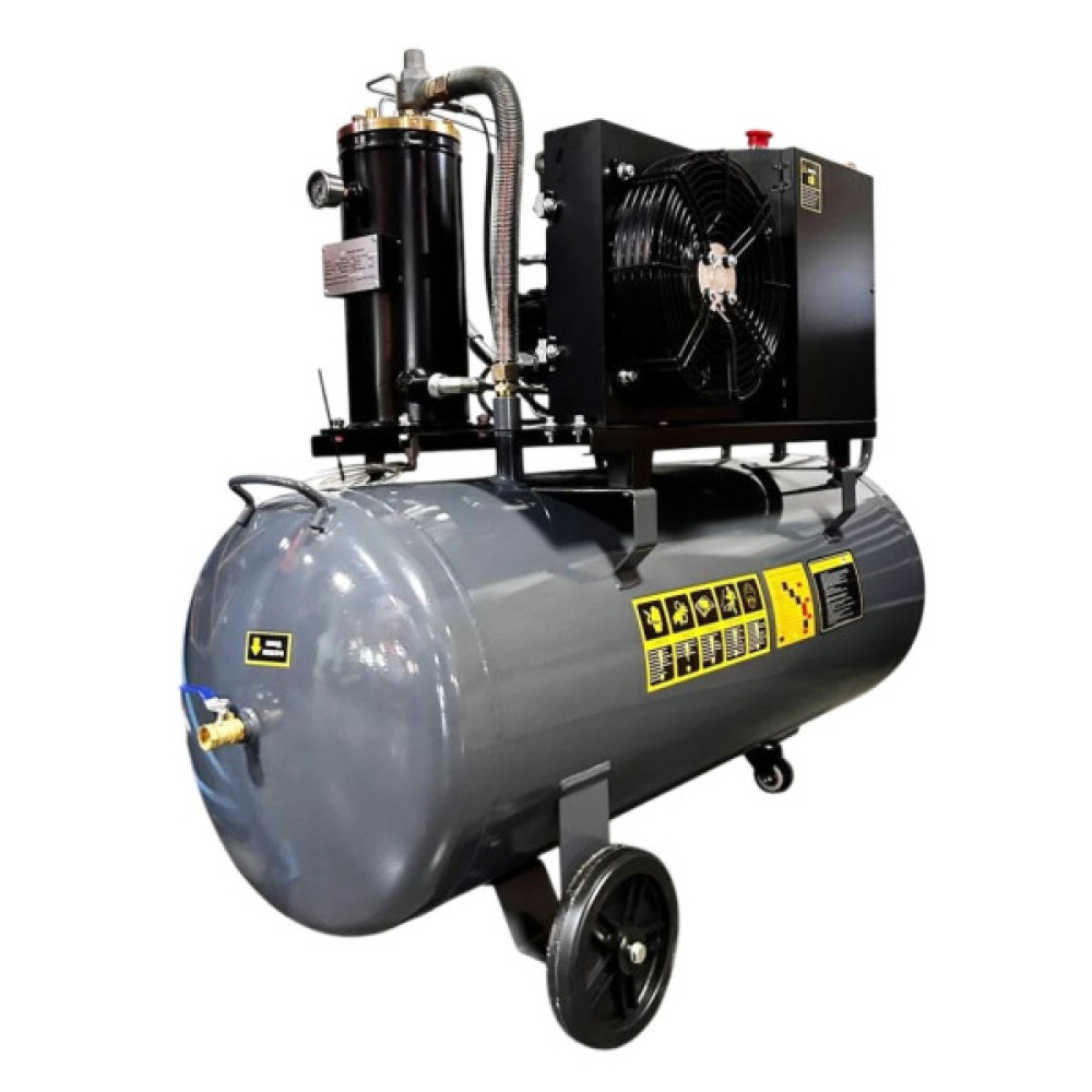 Компресор GTM гвинтовий, ресивер 200л, 680л/хв, 5.5kW, 8бар, 380V, інвертор (DLG5.5V/inv)