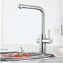 Змішувач для кухні Grohe Blue Home, довж.виливу - 223мм,  поворотний, витяжний, 1 важіль + сенсор, хром