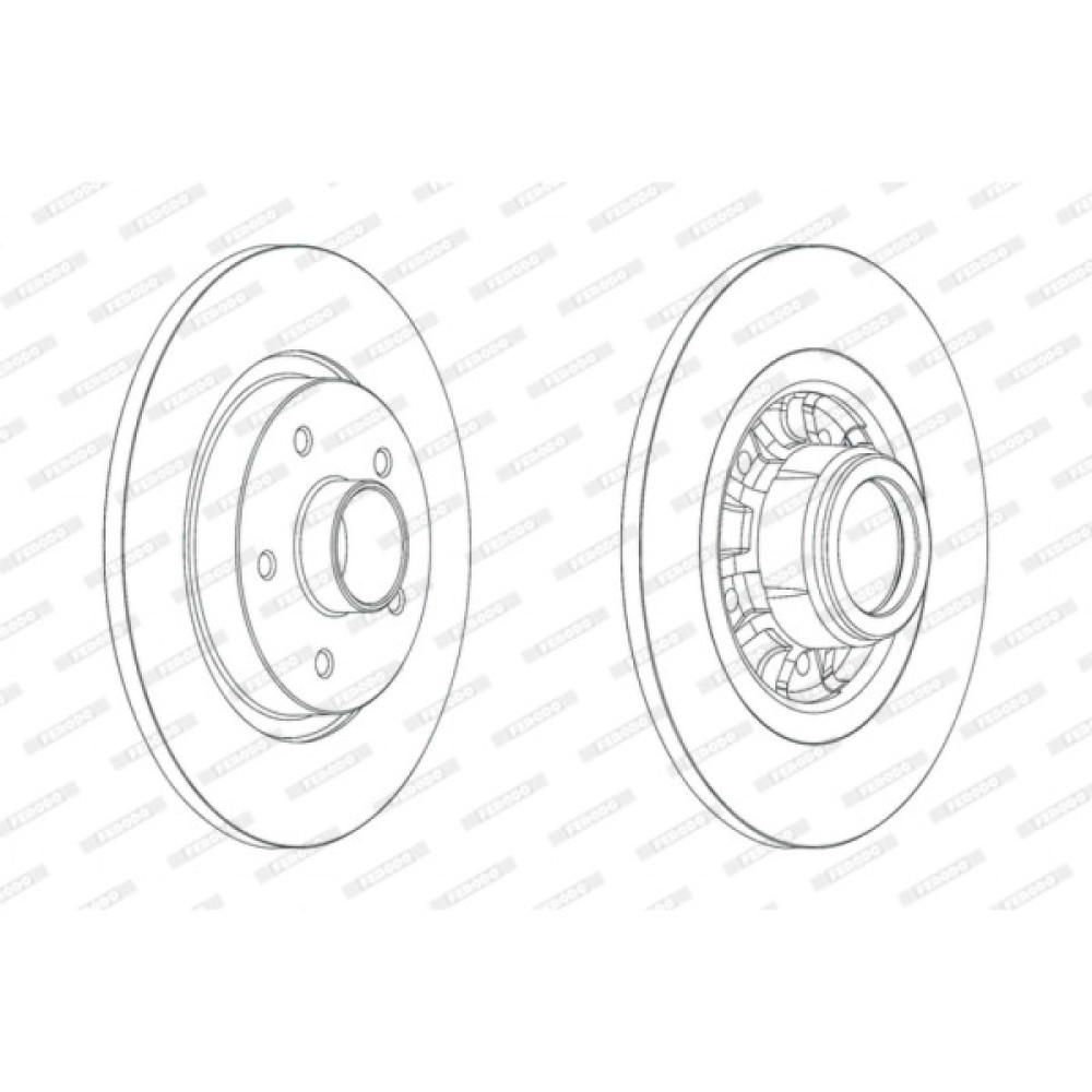 Гальмівний диск FERODO DDF1734-1
