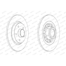 Гальмівний диск FERODO DDF1734-1