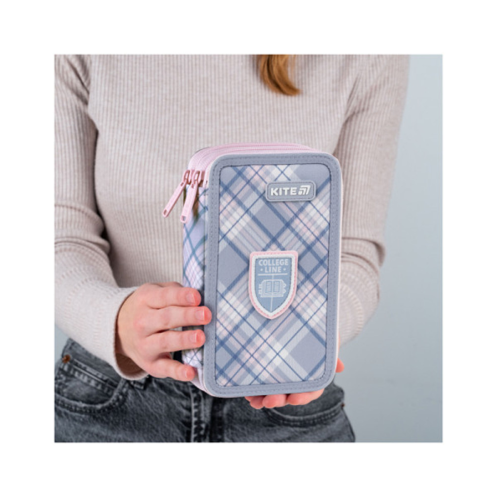 Пенал Kite 623 College Line Girl, 2 відділення (K25-623-1)