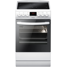 Плита Hansa електрична склокерамічна, 62л, 50x60см, дисплей, конвекція, білий