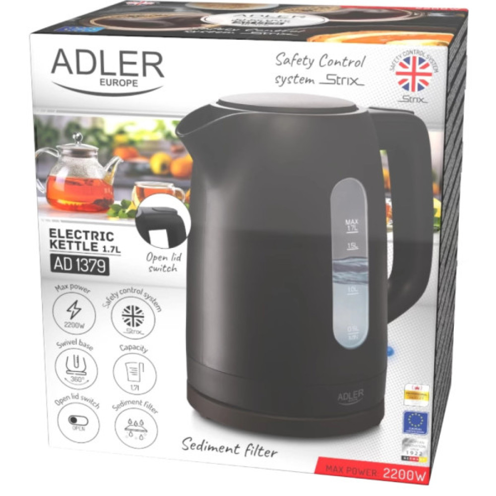 Електрочайник Adler AD 1379 black