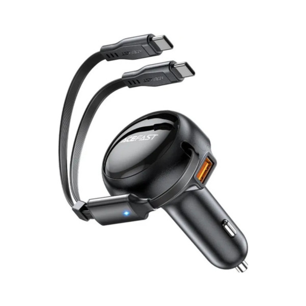 Зарядний пристрій Acefast 3xUSB 53W (2xUSB-C+USB-A) + cable USB-C 2in1 B13 (6974316282921)