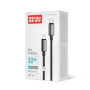 Дата кабель USB-C to Lightning 2.0m PD30W zinc alloy braided black ColorWay (CW-CBPDCL099-BK)