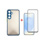 Чохол до мобільного телефона Dengos Kit Samsung Galaxy S25 Plus Matte + glass (Blue) (DG-KM-143) Чохол до мобільного телефона Dengos Kit Samsung Galaxy S25 Plus Matte + glass (Blue) (DG-KM-143)
