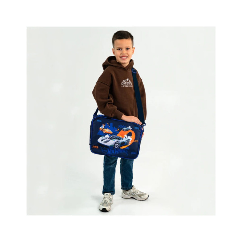 Сумка дитяча Kite A4 Hot Wheels 589 шкільна, текстильна (HW25-589)