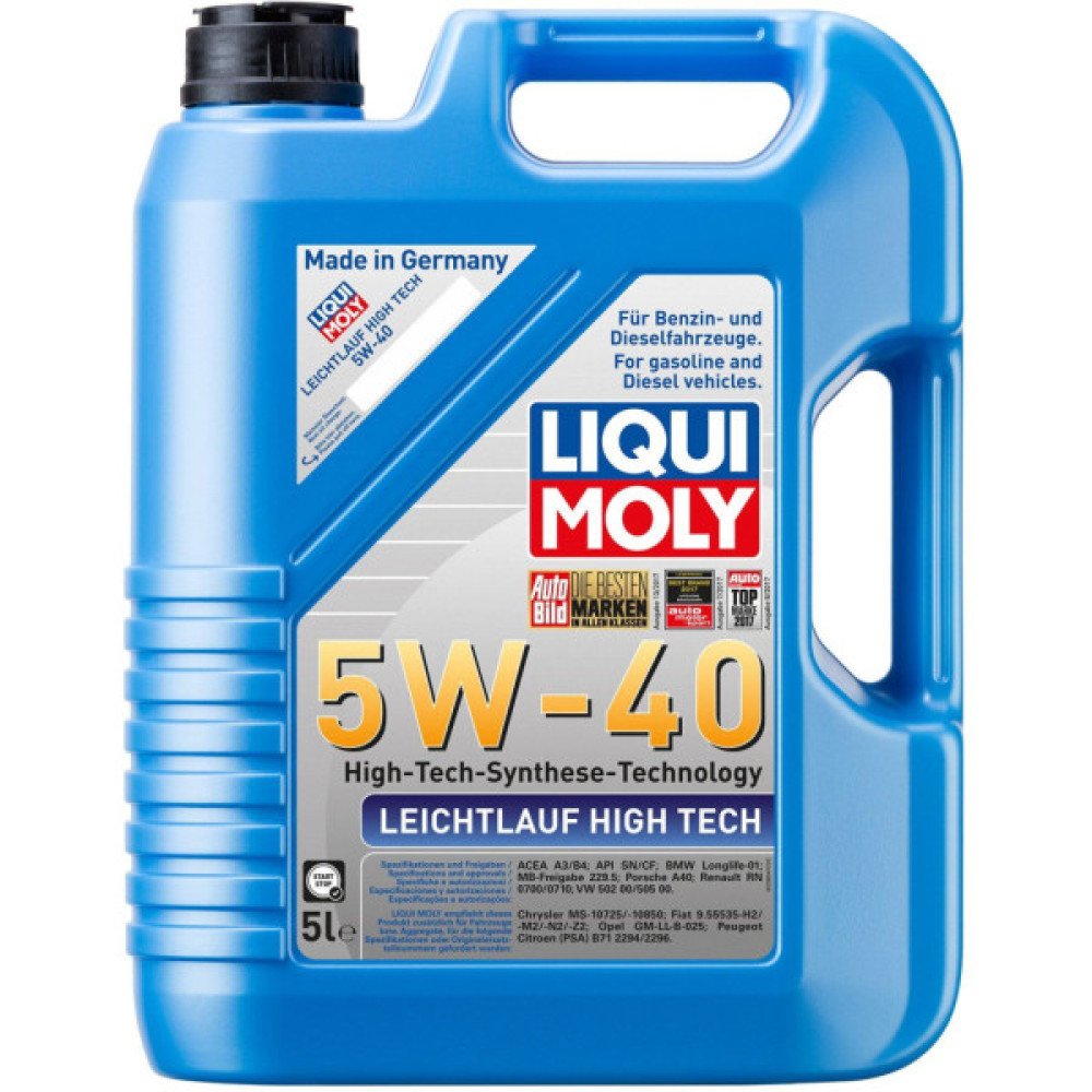 Моторна олива Liqui Moly Leichtlauf High Tech 5W-40  5л. (2328)