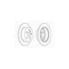 Гальмівний диск FERODO DDF1980C