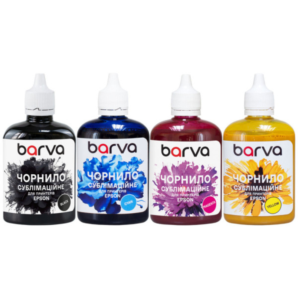 Чорнило Barva Epson sublimation 4х100 мл, BK/C/M/Y SET (SUB-100-MP)