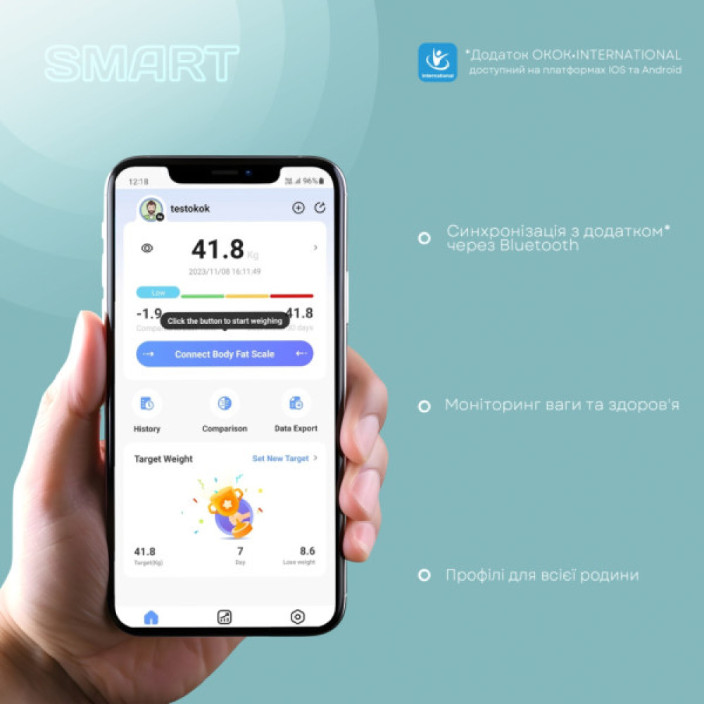 Ваги підлогові Liberton LBS-0815 Smart