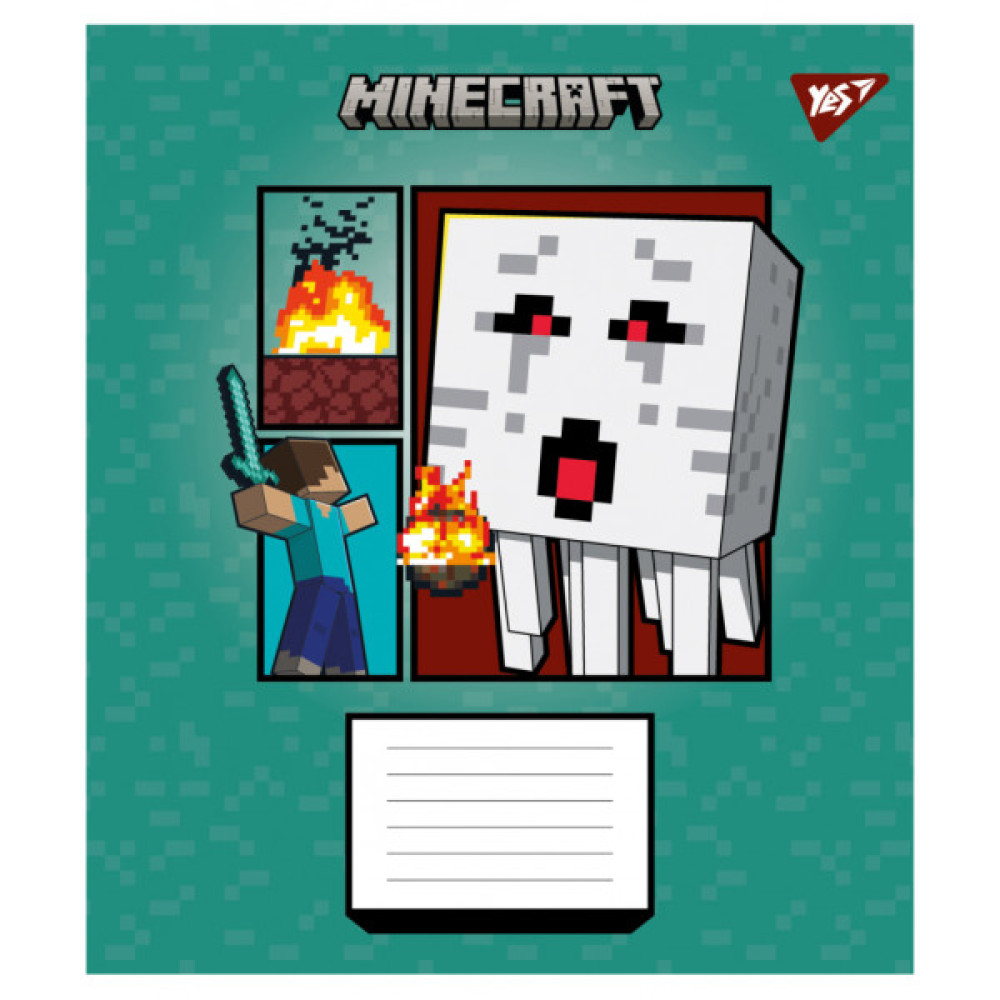Зошит Yes Minecraft Arrows А5 24 аркушів клітинка (767575)