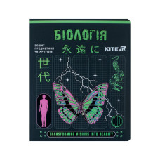 Зошит Kite предметний Cyber 48 аркуші, клітинка, біологія (K25-240-27)