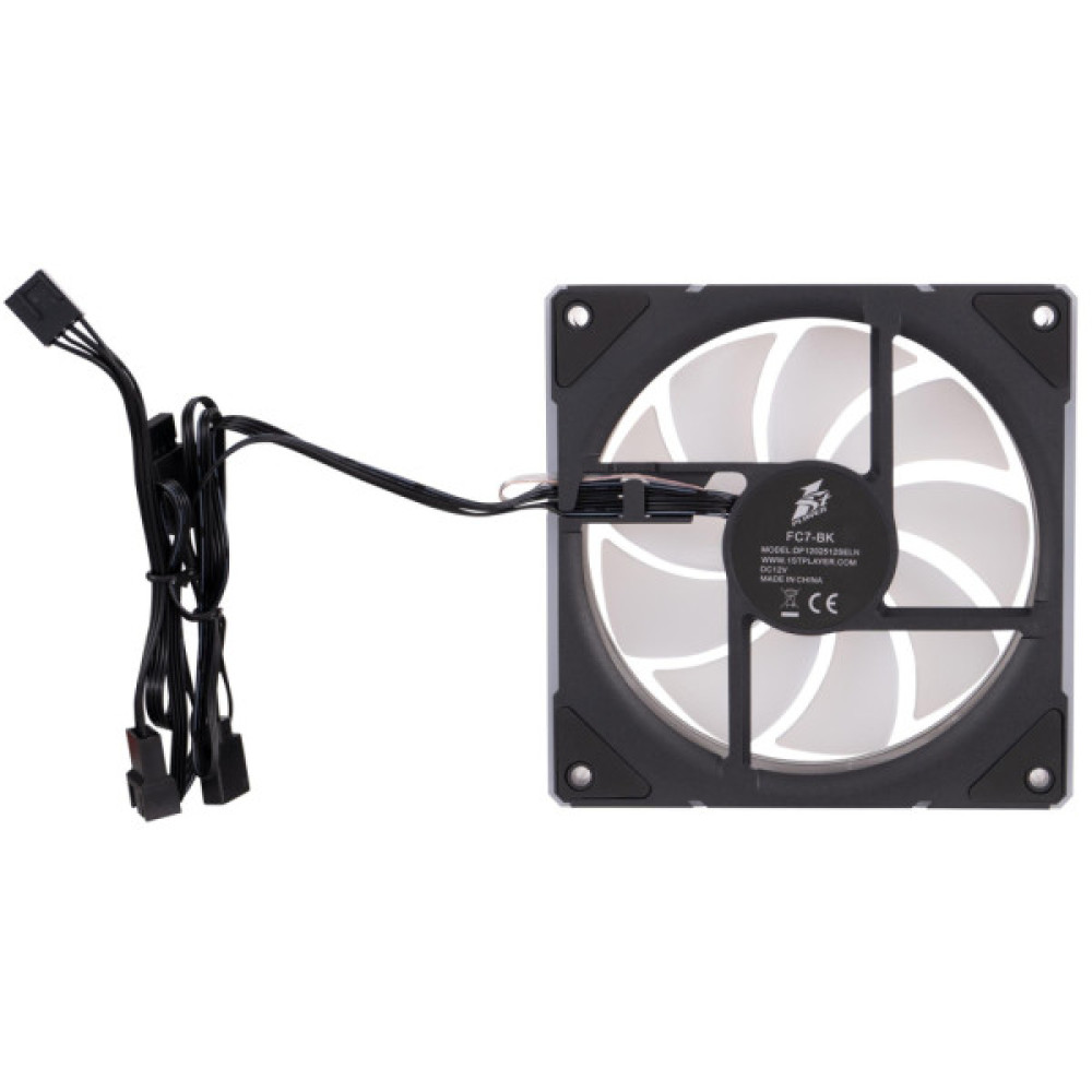 Кулер до корпусу 1stPlayer FC7 Black (FC7-BK-1IN1)