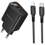 Зарядний пристрій BOROFONE BA97A Ilustre USB-C PD30W digital display + cable USB-C to Lightning Black (6941991120497) Зарядний пристрій BOROFONE BA97A Ilustre USB-C PD30W digital display + cable USB-C to Lightning Black (6941991120497)